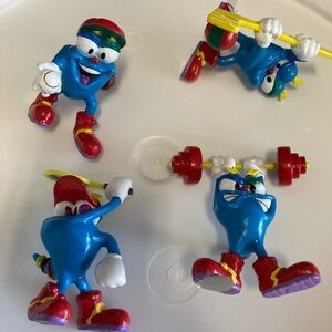 Colorful Cartoon Character Action Figure Set